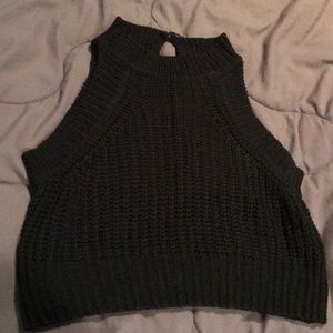 Knit crop top
